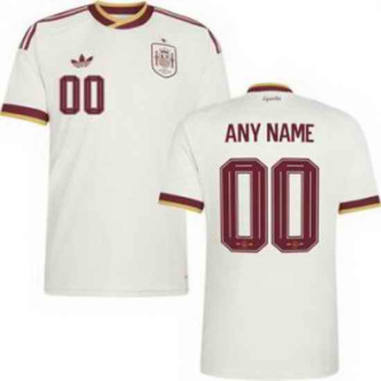 Youth 00 Spain Custom World Cup 2026 Away Replica Jersey   1